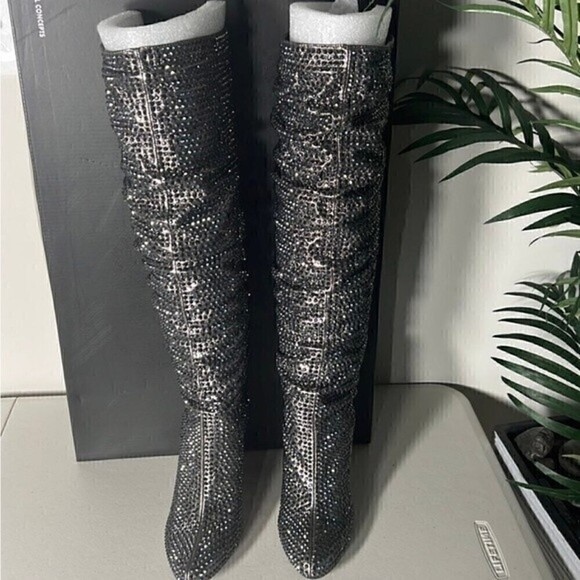 NEW INC International Concepts Studded Boots Women shows | Pewter | 5,… - Picture 10 of 15